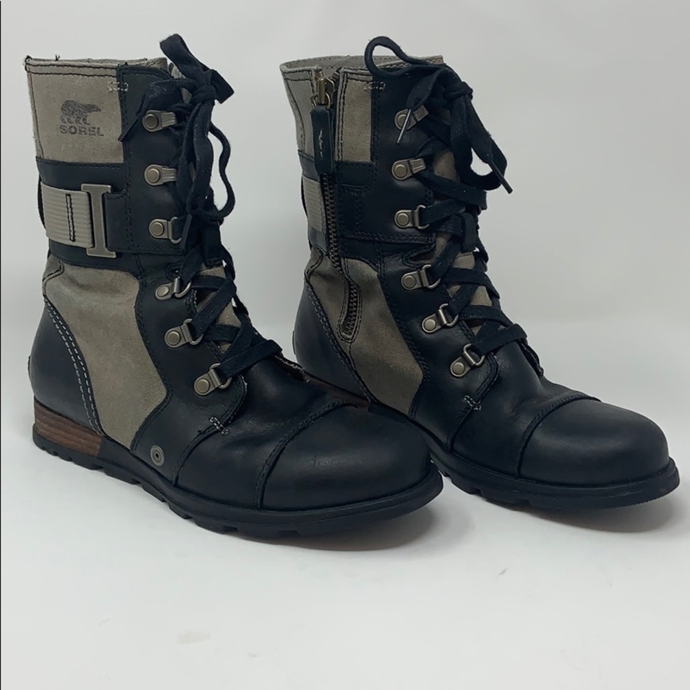 Sorel Major Carly Combat Moto Boot
